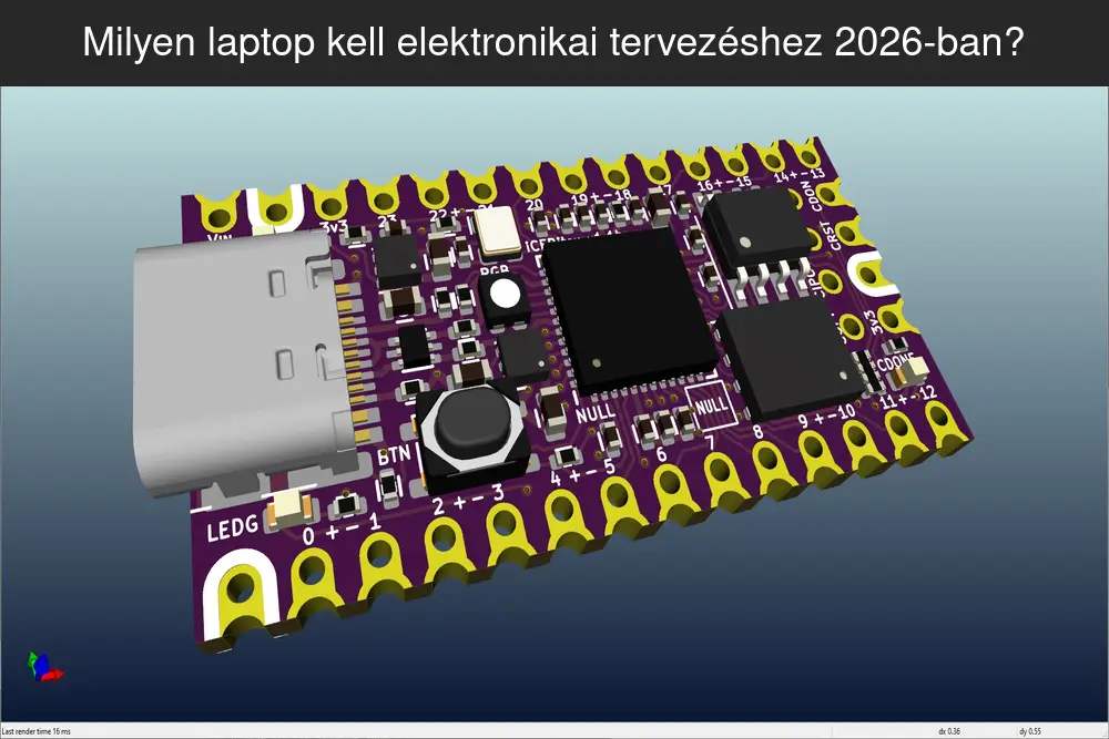 Laptop elektronikai tervezéshez 2026